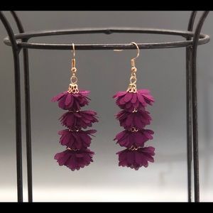 Feminine floral earrings